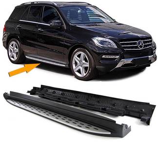 Benz Gle / ML W166 Side Step Running Board Bodykit