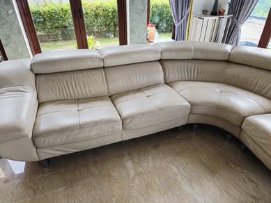 L-shape leather sofa