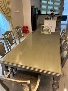 TABLE GLASS TOP l kaca alas meja clear jernih