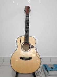 Gitar saiz 36 inci free clip on pickup