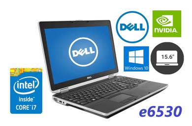 Dell e6530 Intel i7 GPU Win10 Nvidia 15.6" Laptop