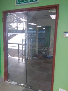 PINTU JENIS KACA 12mm KALIS PECAH l glass door