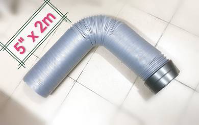 Plastic ducting hose (Grey) 5" x 2m