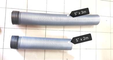 Plastic ducting hose (Grey) 5" x 2m