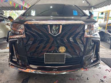 Toyota alphard 2015 convert 2018 bumper head lamp