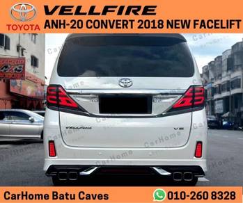 Toyota vellfire alphard anh20 to agh30 rear bumper