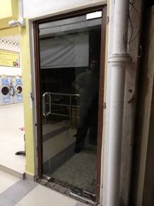 PINTU JENIS KACA 12mm TEBAL l glass door install