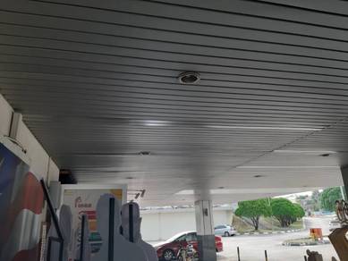 ALUMINIUM STRIP CEILING INSTALL l siling besi alum
