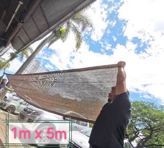 Shading net ( brown - tebal ) 1m x 5m / sun shade