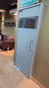 PINTU JENIS KACA KALIS PECAH 12mm l glass door