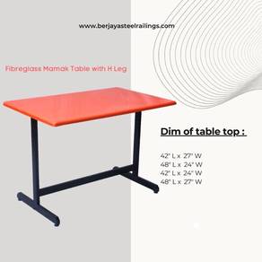 Meja Makan Kedai - Fibreglass Table (FRT)