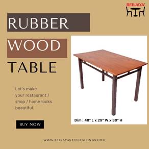 Food Shop Table / Meja Kedai Makan - Rubber Wood