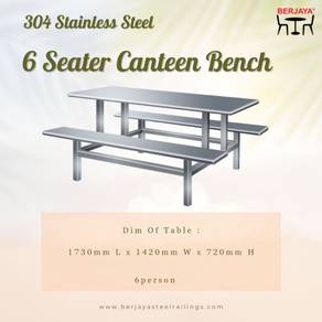 Meja Medan Selera Stainless Steel 304 - SS6ST-CH
