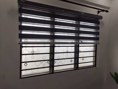 PASANG LANGSIR JENIS ZEBRA l zebra blind curtain
