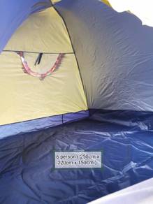 Camping tent ( 6 person ) / khemah perkhemah