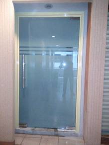 PINTU KACA TAHAN PECAH l 12mm tebal jernih clear