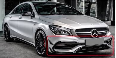 Cla W117 Amg To Cla45 Bumper Canard Bodykit