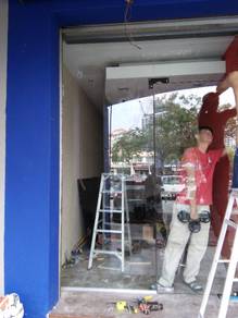 PASANG DINDING KACA l glass wall 12mm tebal