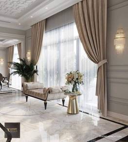 INSTALL LANGSIR RUMAH l blackout and sheer curtain