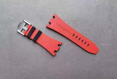 AUDEMARS PIGUET 26470 Black Red 28mm Watch Strap