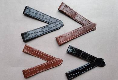 CARTIER SANTOS 100 Croc Leather Watch Strap