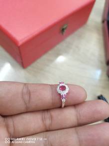 Cincin perak wanita permata delima s12. 5