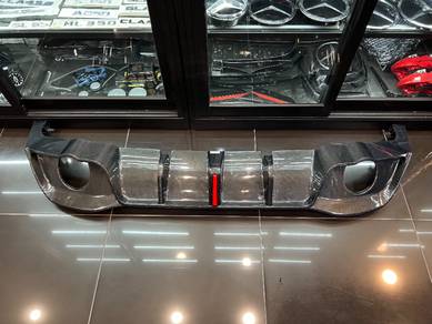 VW Golf MK8 carbon diffuser with LED light