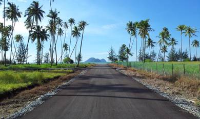 [Bungalow] Guarded Beach Front land Trombol Golden beach For Sale
