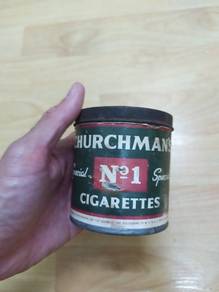 Churchman's No.1 50 Cigarettes Tin Vintage