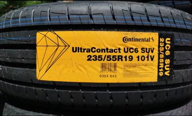 225/55/19 Continental UltraContact UC6 SUV Tyre Tayar