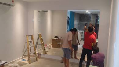 PASANG CERMIN DINDING CUSTOM l tempah cermin anda