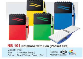 Notebook with pen (pocket size) NB 101