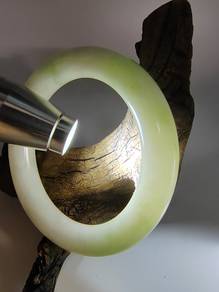 56.80mm Icy Light Lavender/Green Jadeite Bangle