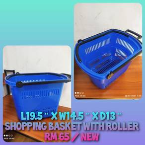 Shopping Basket With Roller ( New )