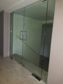 DINDING KACA TEBAL l 12mm kalis pecah clear