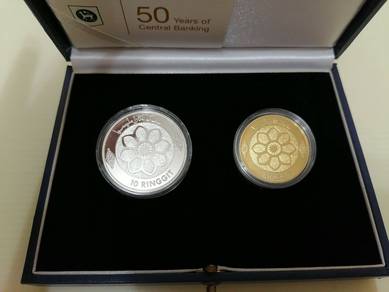 Proof coin set of 2 Bank Negara Malaysia 2009