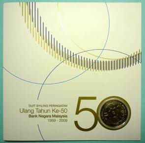 Coin card Bank Negara 50th Anniversary 2009