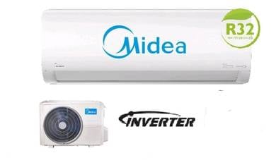 Midea 1hp INVERTER air cond free install (NEW)