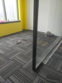 INSTALL TILE CARPET l pasang karpet pejabat anda