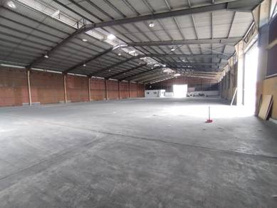 20000 sft Single Storey Warehouse for Rent at pandamaran port klang