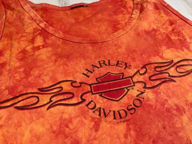 Harley Davidson Orange Singlet #BU Used