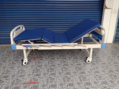 2 crank ABS hospital bed + side rail + wheel PROMO