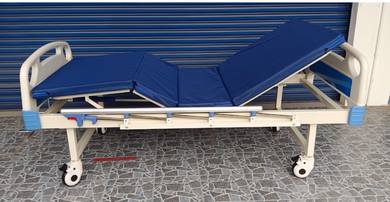 2 crank ABS hospital bed + side rail + wheel PROMO