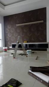 WALLPAPER INSTALL LABOUR l pasangkan wallpaper