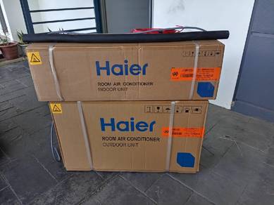 10.Aircond Haier INVERTER 1.0hp SIAP PASANG