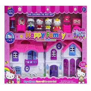 Mainan Hello Kitty Doll House (Happy Family)