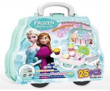 Mainan Frozen theme food Cart Pretend Play (toy)
