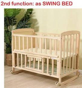 Full Set Multifunctional Baby Cot Double Layer