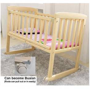 White Colour Big size Baby Cot With Mosquito Net