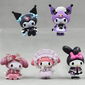 Sanrio Anime Figure Doll 3-4cm Kawaii Kuromi Melod